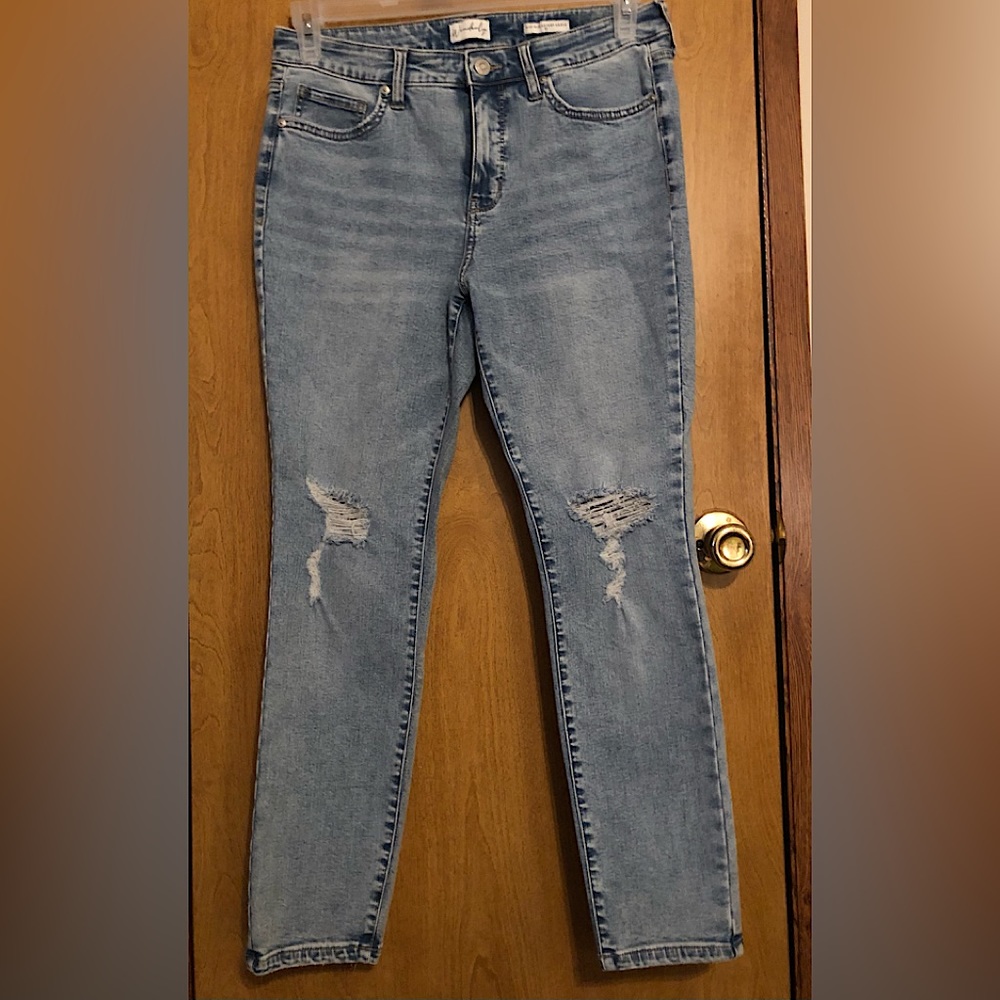 Wondenly Mid Rise Skinny Ankle Jeans
